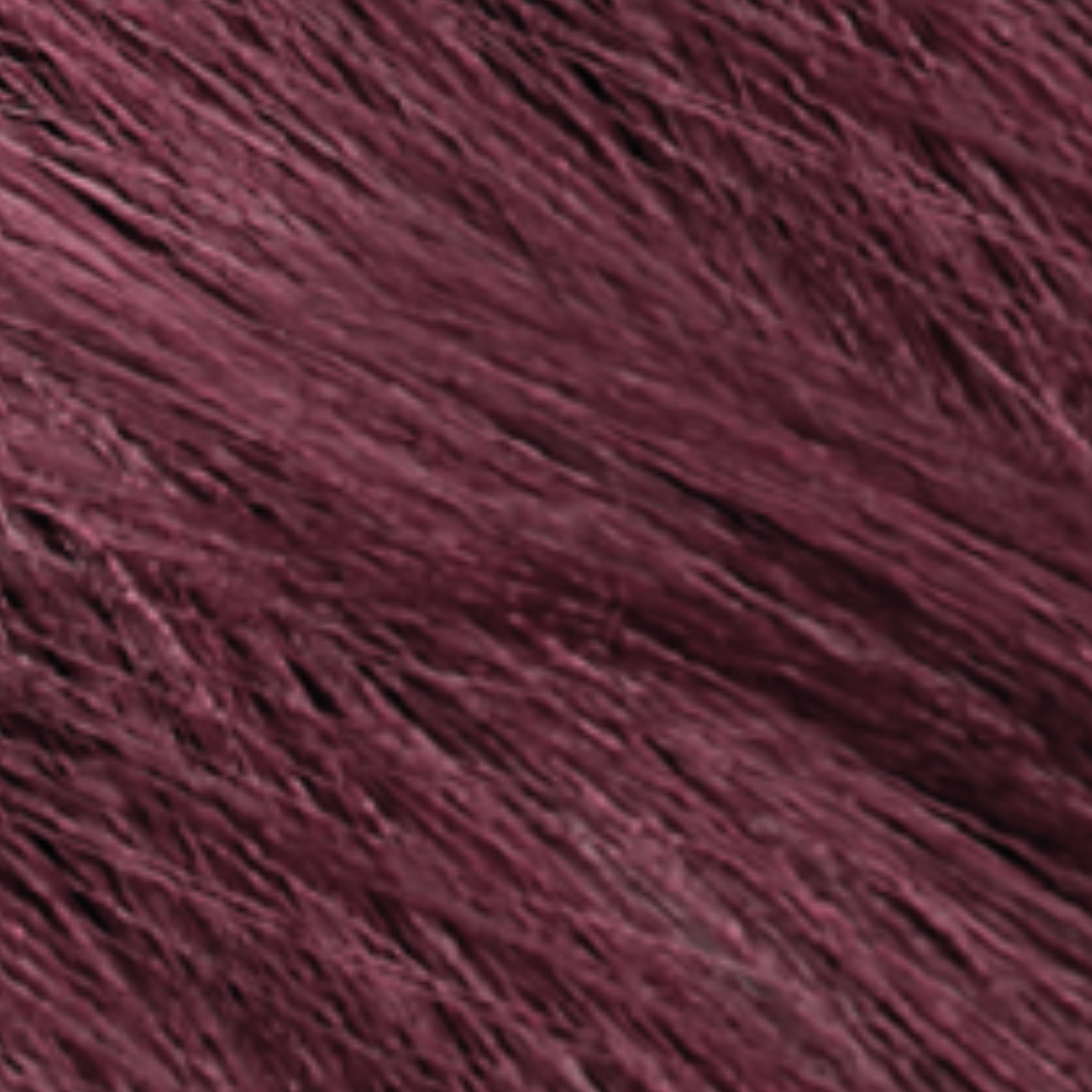 Tints of Nature semi-permanent henna cream burgundy hair swatch with the words "burgundy" written over the top.