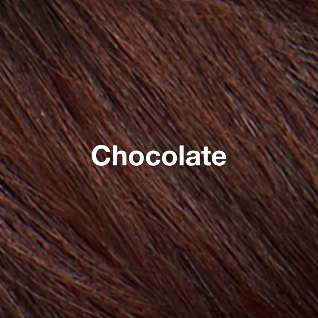 Tints of Nature semi-permanent henna cream chocolate hair swatch.