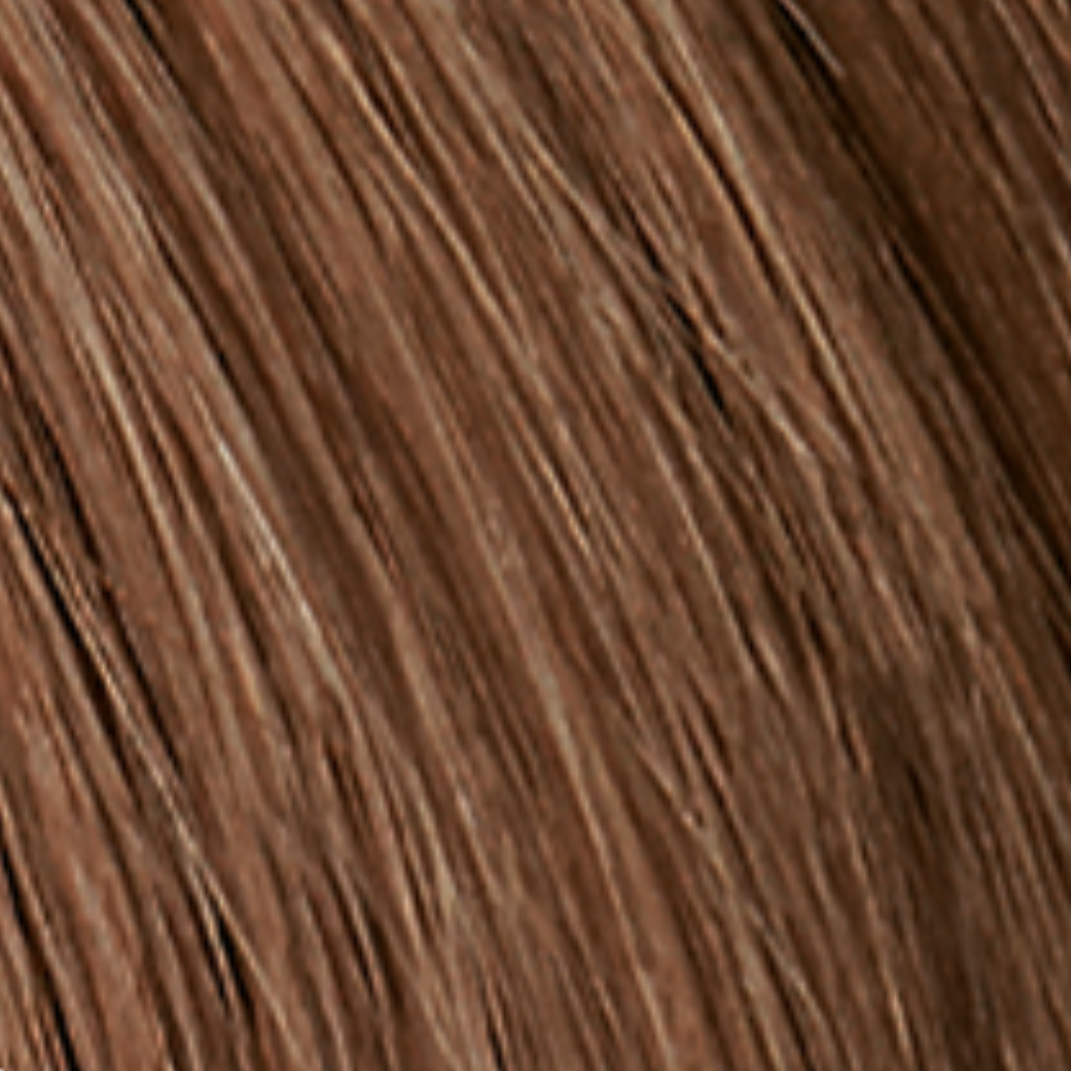 Tints of Nature semi-permanent henna cream golden brown hair swatch.