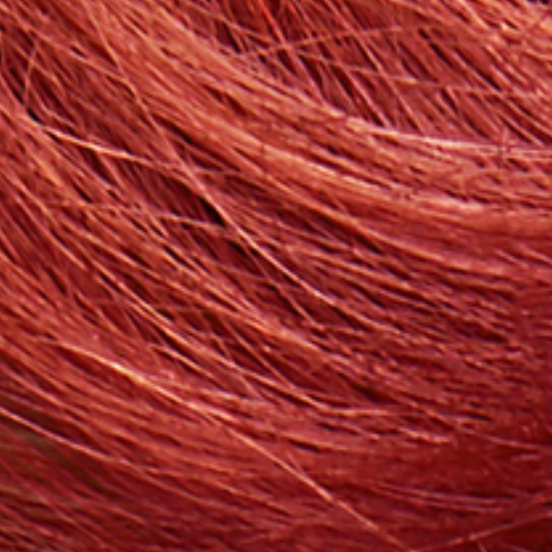 Tints of Nature semi-permanent henna cream red hair swatch.
